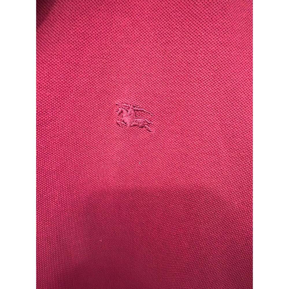 Burberry Polo Shirt Raspberry Red Size L - Picture 2 of 6